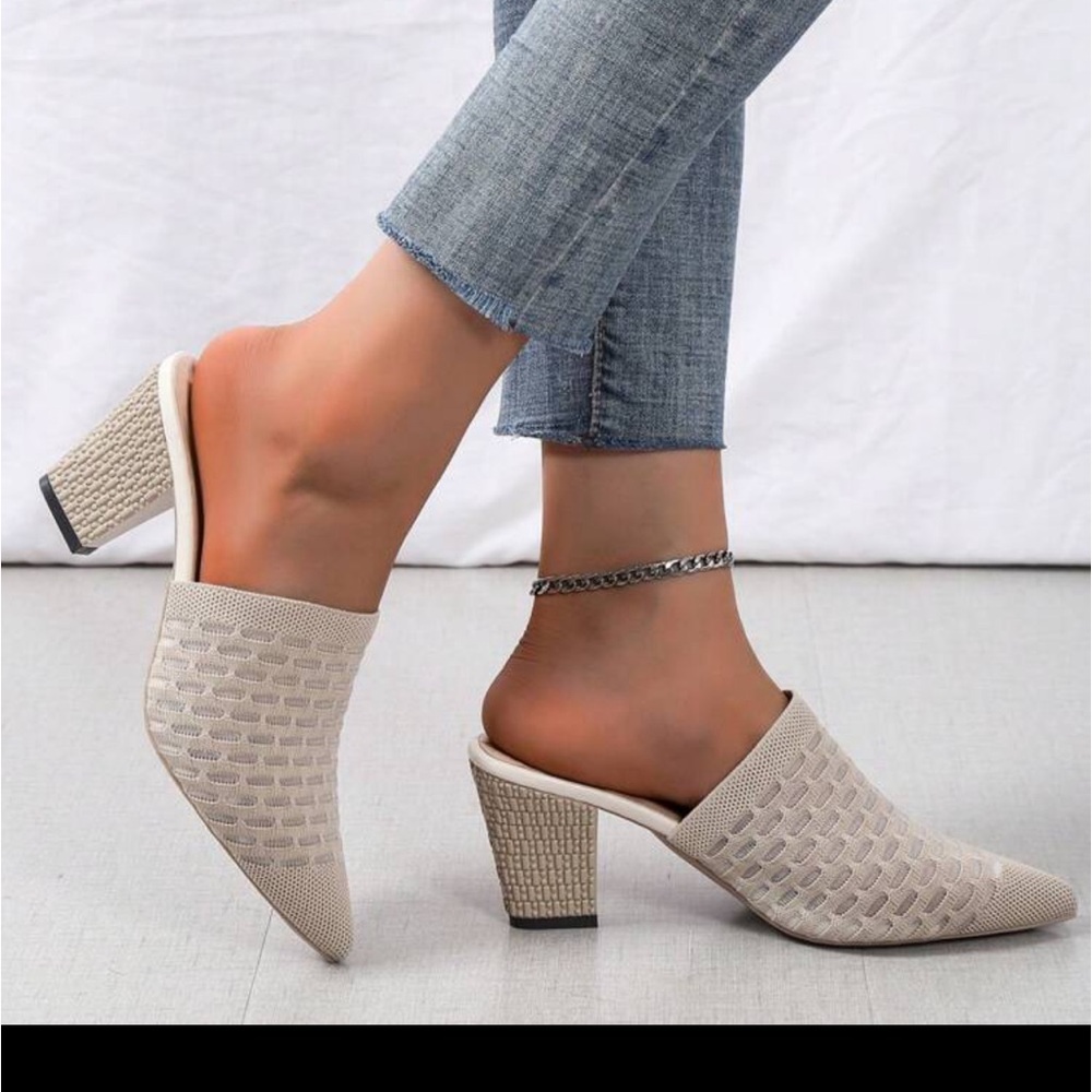 Tan summer mule